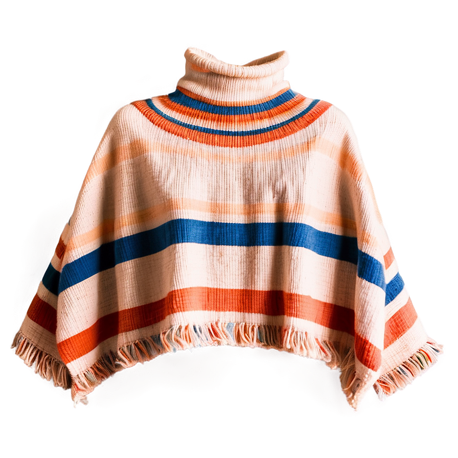 Striped Poncho Fashion Png Dbo74