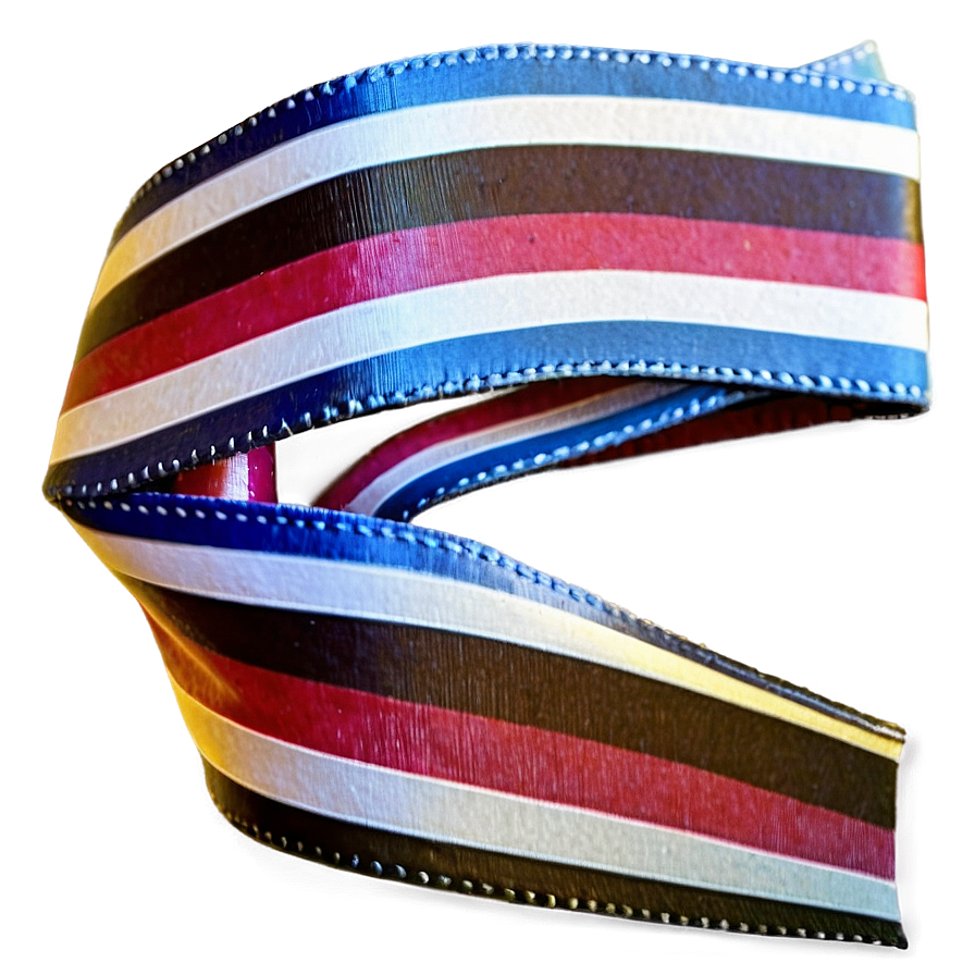 Striped Ribbon Png 06242024