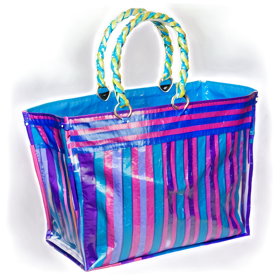 Striped Shopping Bag Png Afi48