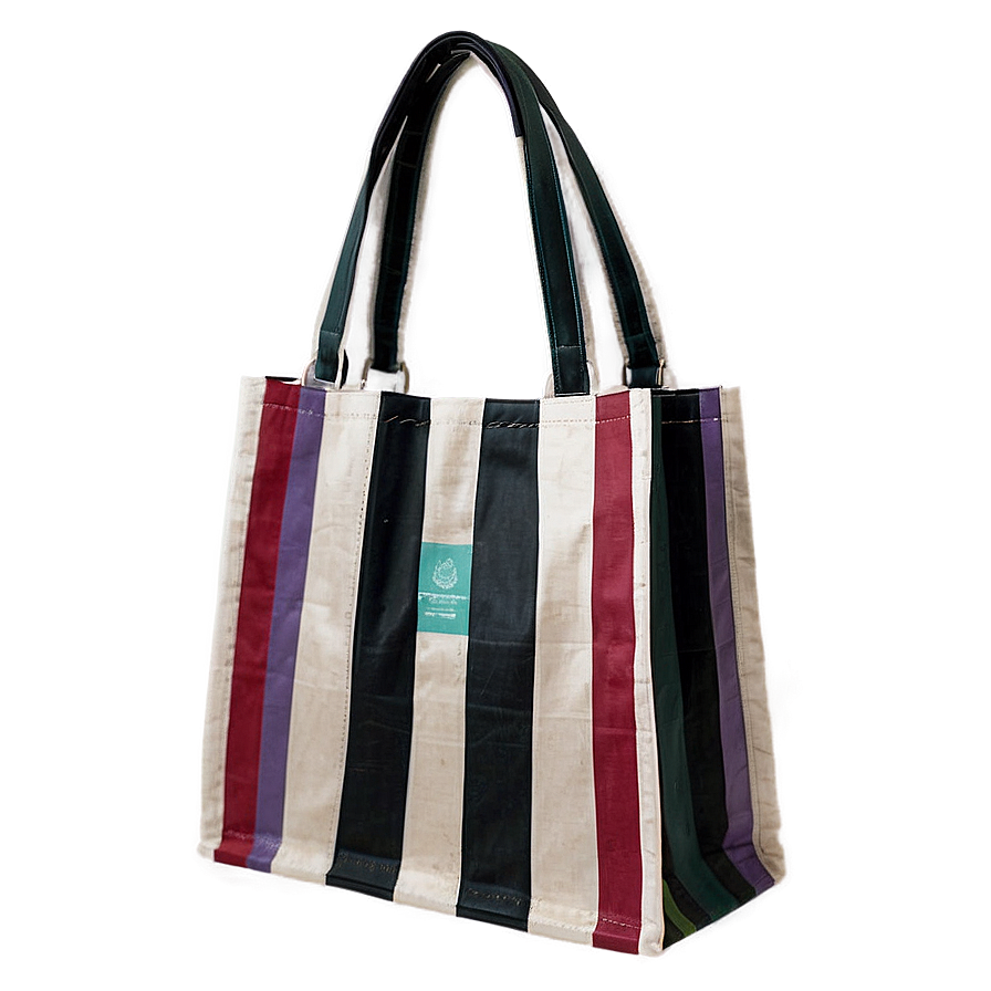 Striped Shopping Bag Png Ygd18