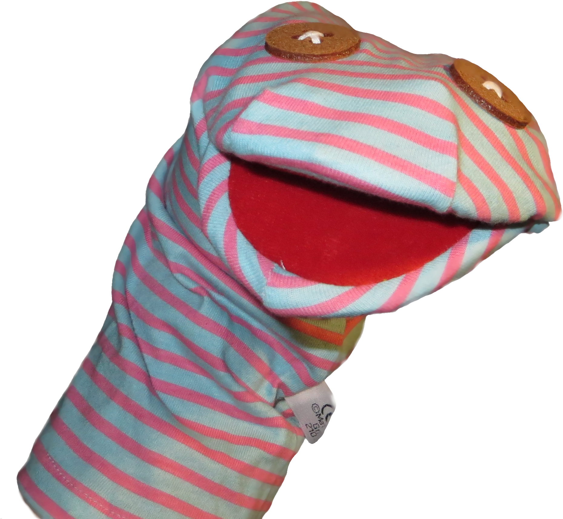 Striped Sock Puppet