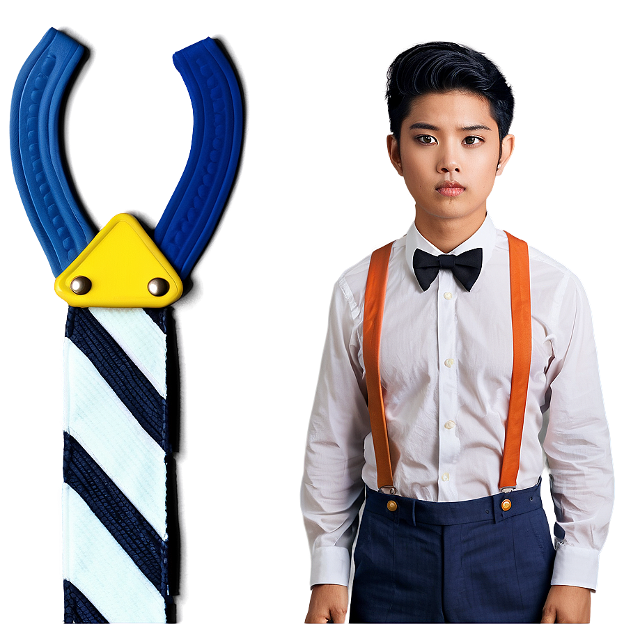 Striped Suspenders Png Mqa