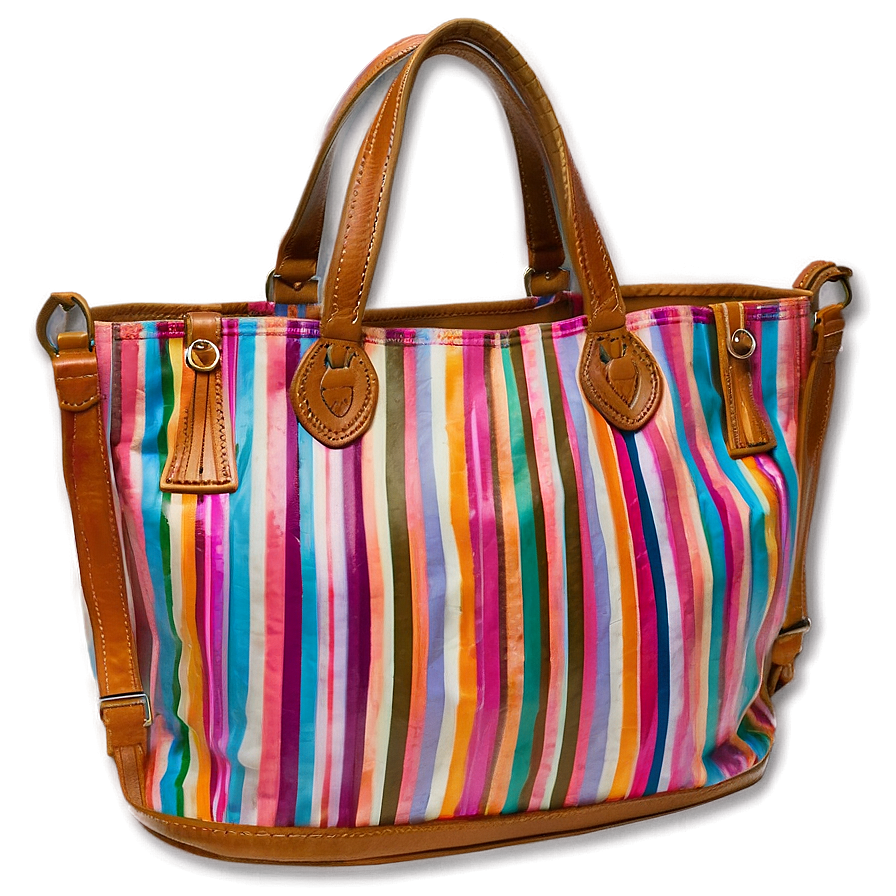 Striped Tote Bag Png Htw76