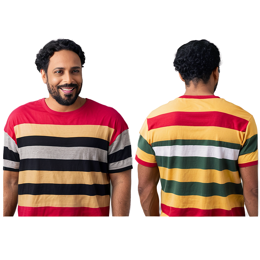 Striped Tshirt Look Png 87