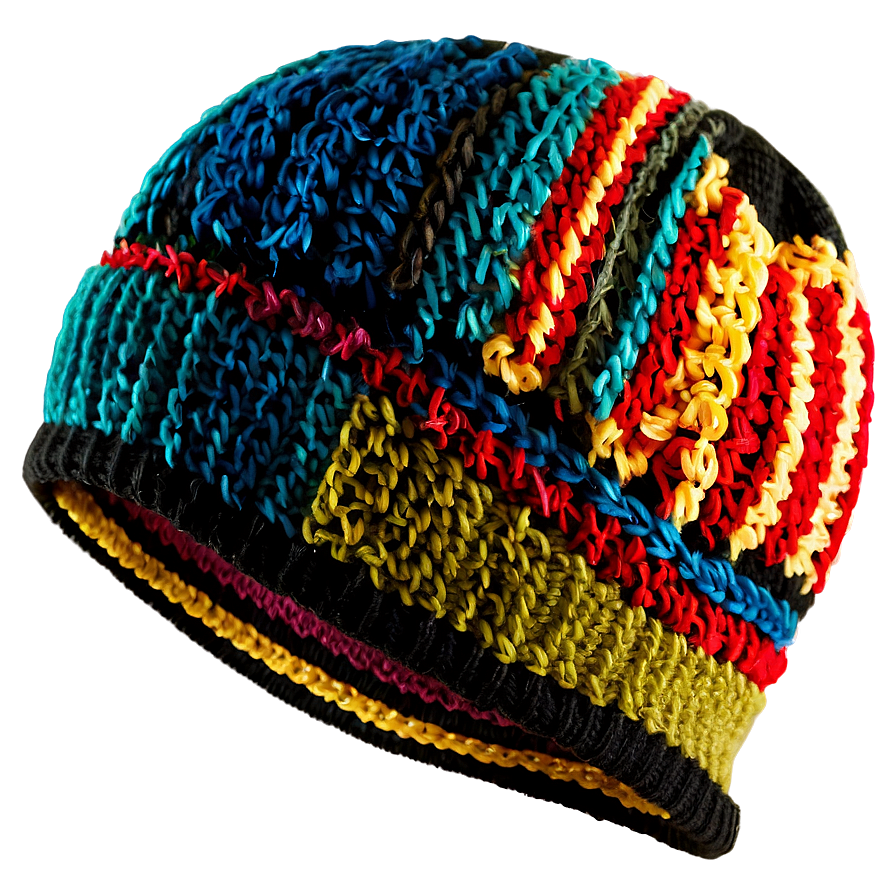 Striped Winter Hat Png Qnr