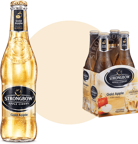 Strongbow Gold Apple Cider Bottles Pack