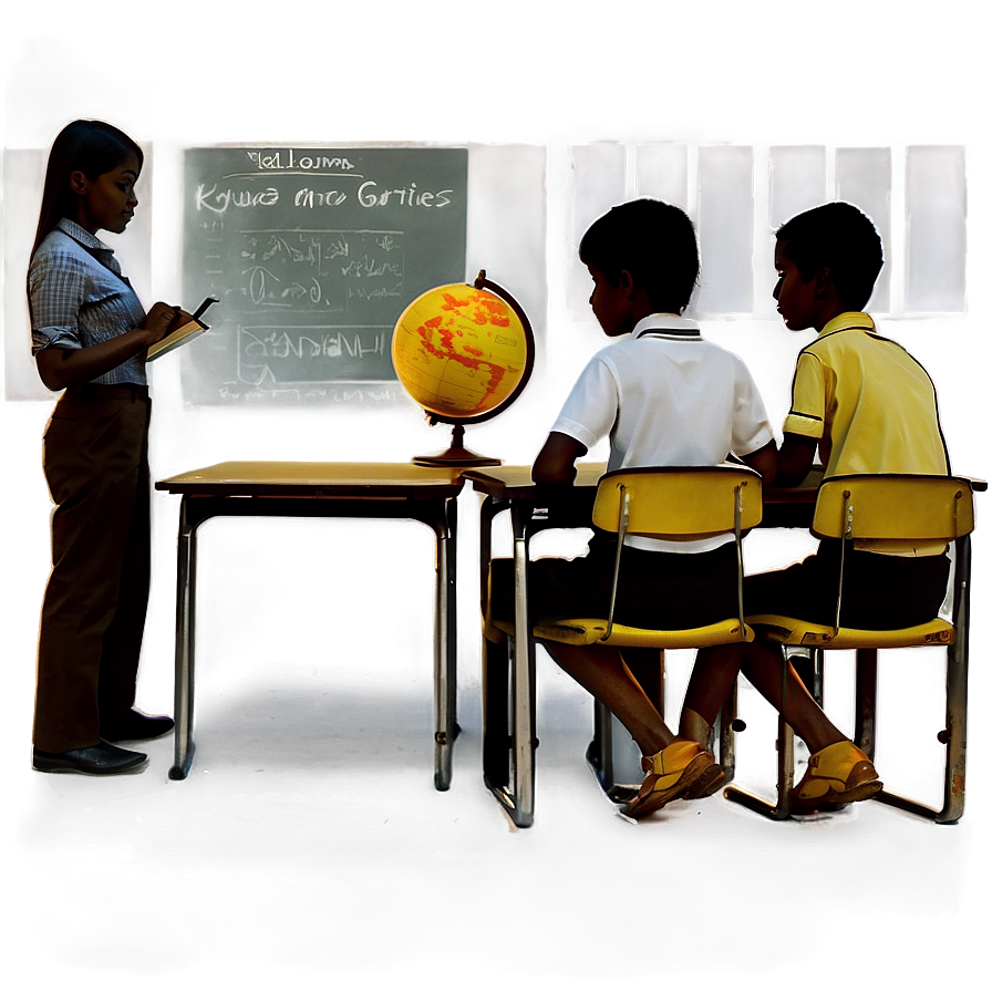 Student In Classroom Png Icu37