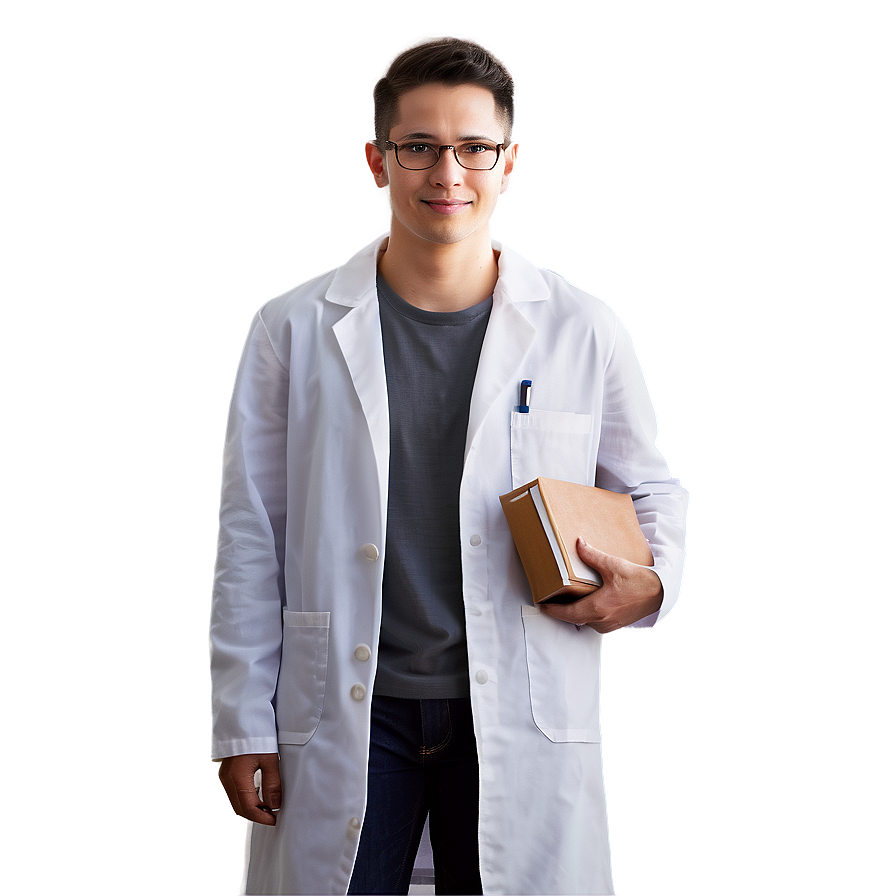 Student In Lab Coat Png 05232024