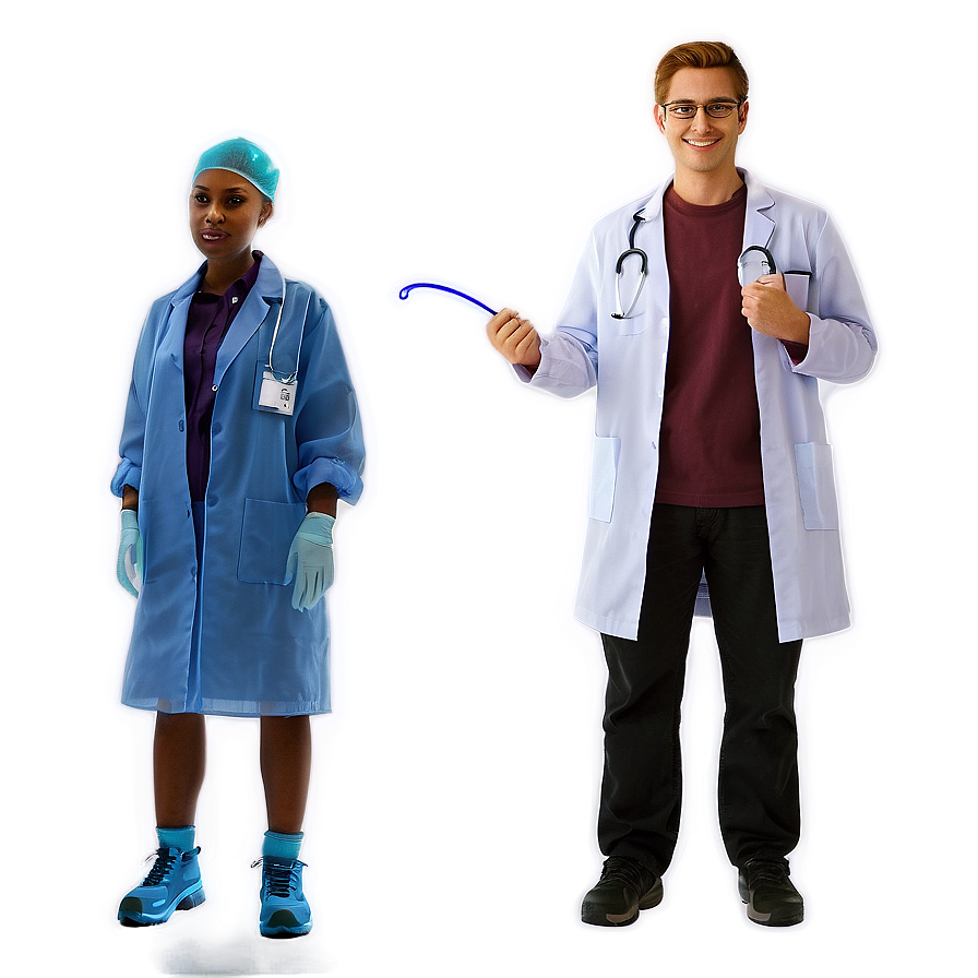 Student In Lab Coat Png 38