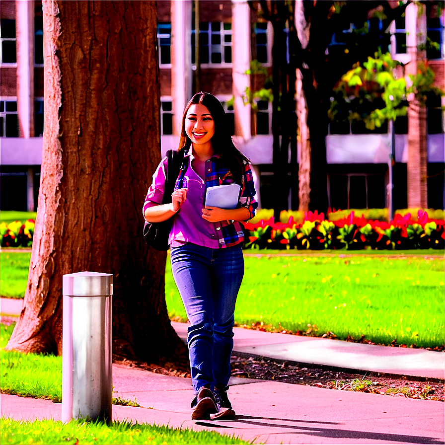 Student On Campus Png Crx36