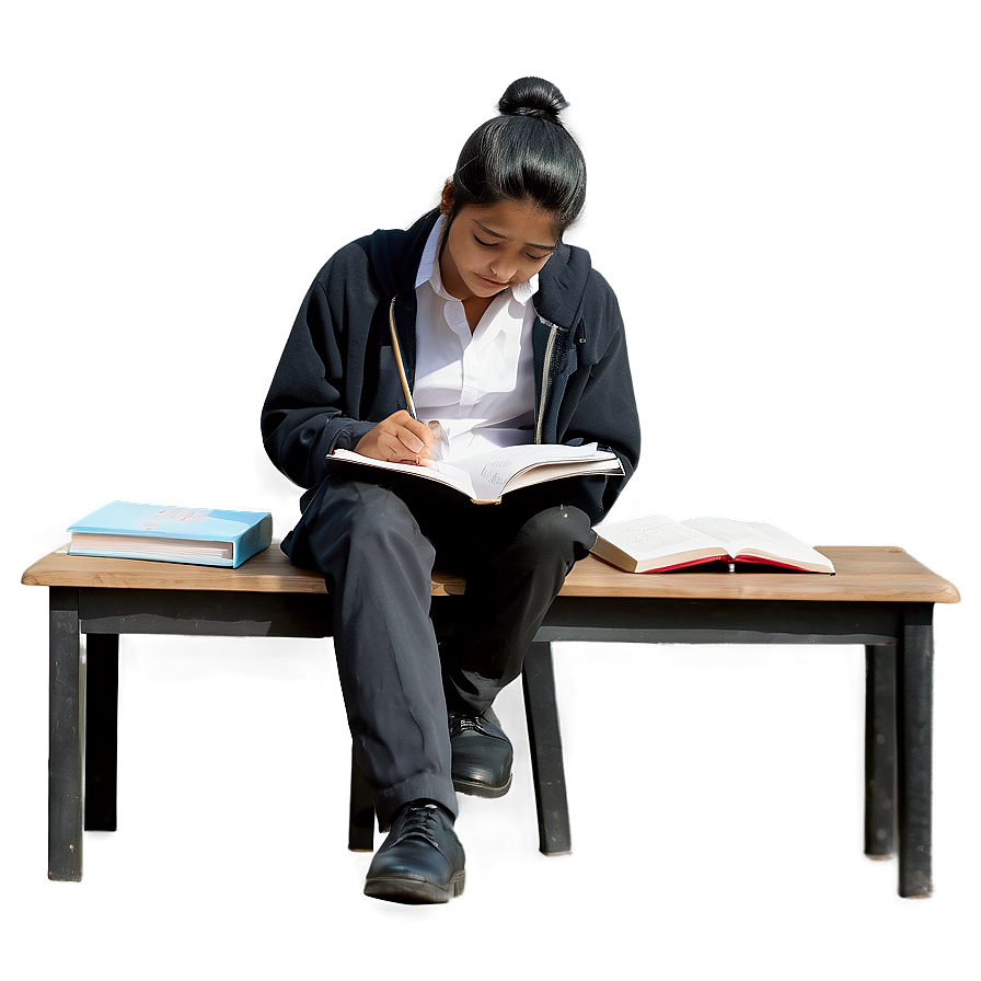 Student Studying For Exam Png 06282024