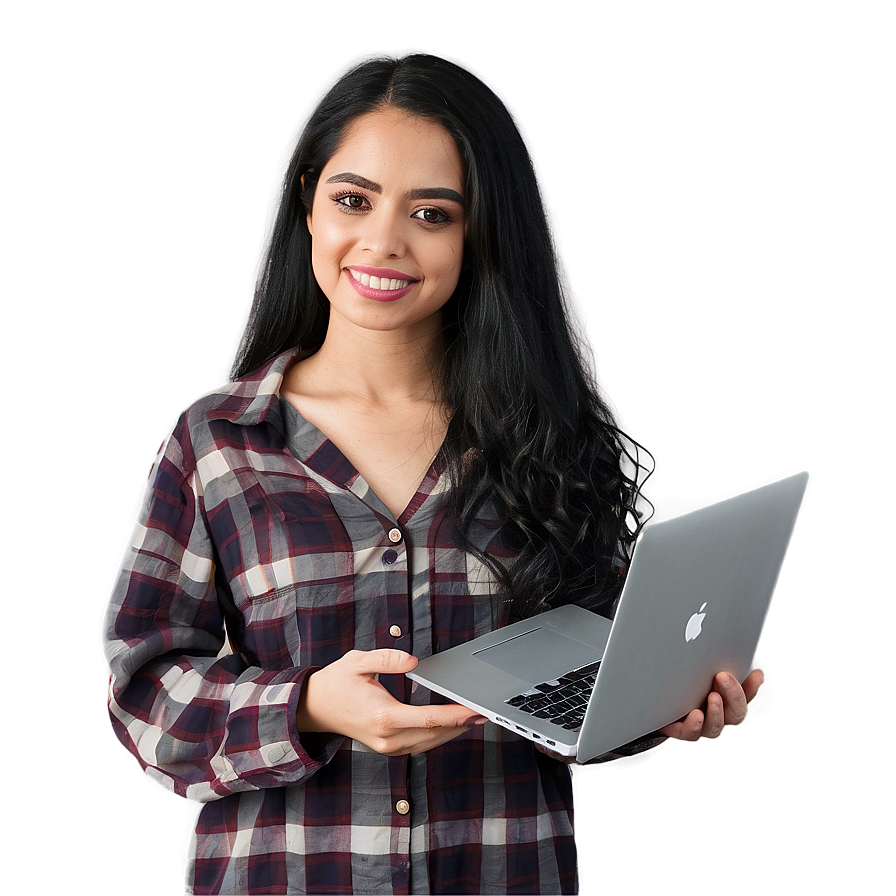 Student With Laptop Png 52