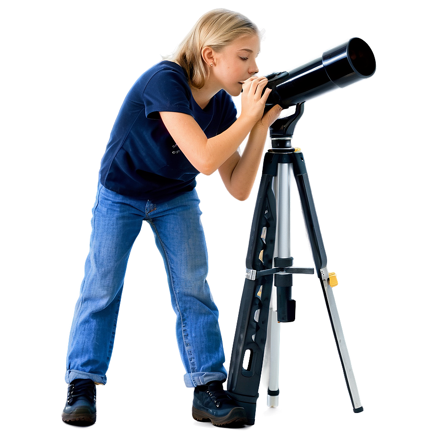 Student With Telescope Png Eyp1