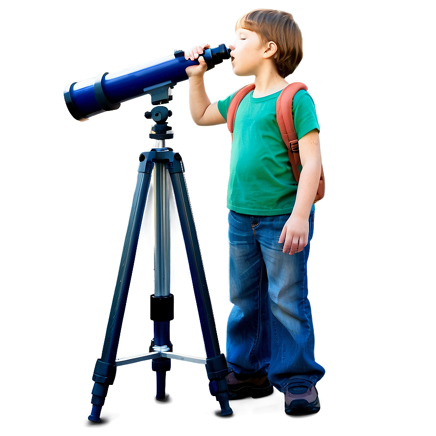 Student With Telescope Png Lwt45