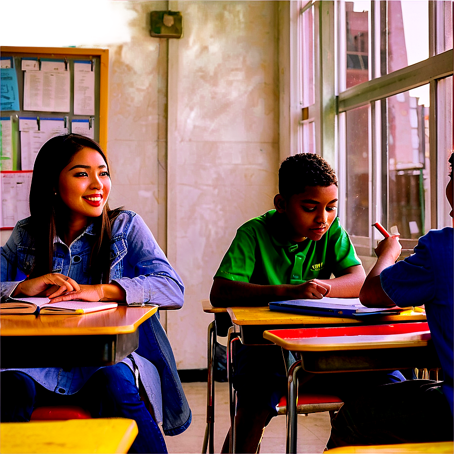 Students Sitting In Classroom Png 49