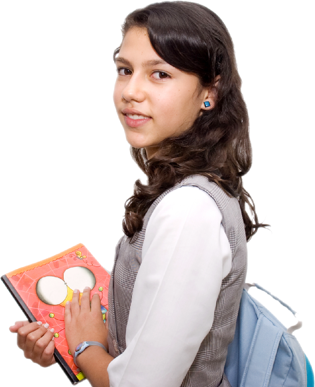 College Girl With Book Png , Png Download - Girl With Book Png, Transparent Png PNG image with a transparent background, free high-resolution download