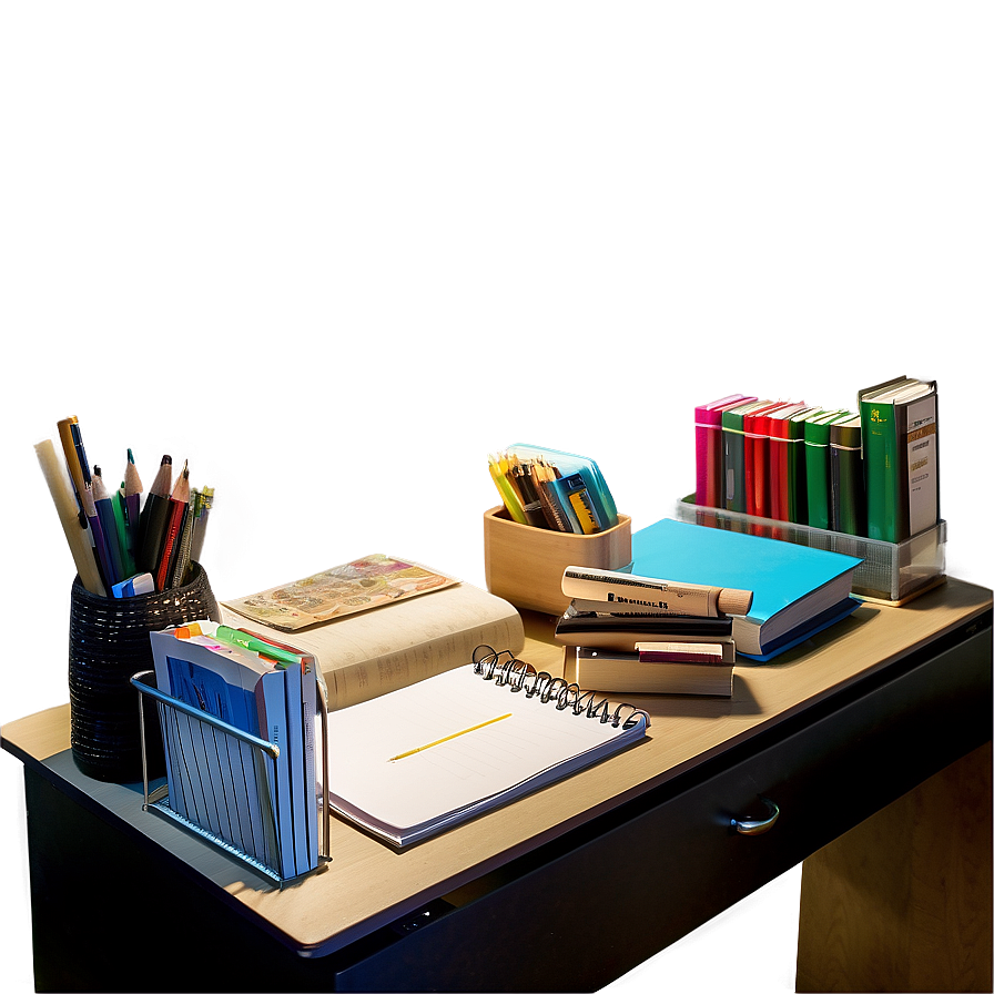 Study Desk Organization Ideas PNG nwg16 PNG with transparent background