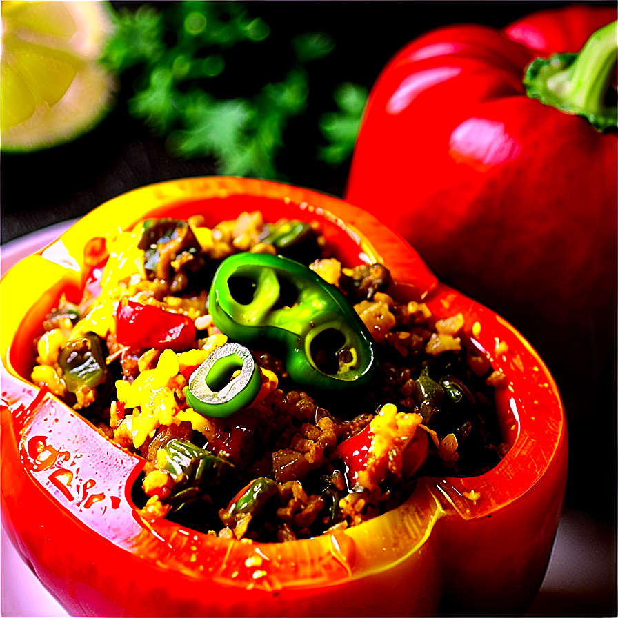 Stuffed Bell Peppers with Curry PNG rxc PNG image with a transparent background, free high-resolution download