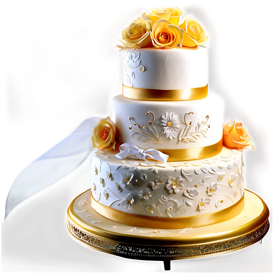 Stunning Wedding Cake Png 6