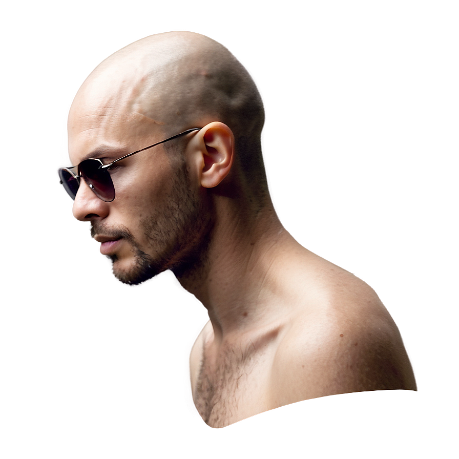 Stylish Bald Model Png Cct14