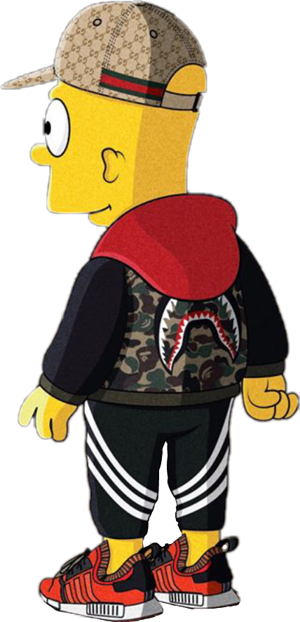 Stylish Bart Simpson Character