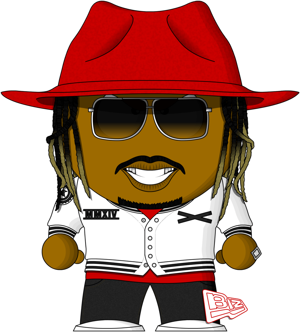 Stylish Cartoon Character Red Hat PNG with transparent background