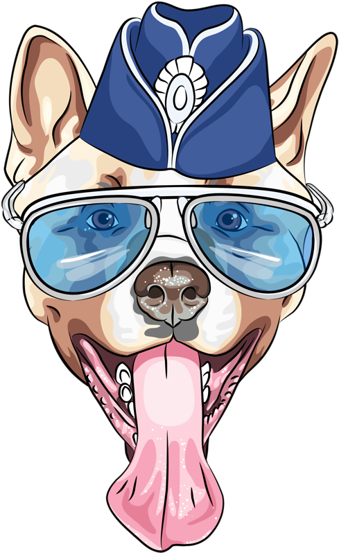 Wearing King Spaniel Bulldog Samoyed Charles Dog Clipart - Hipster Art, HD Png Download PNG image with a transparent background, free high-resolution download