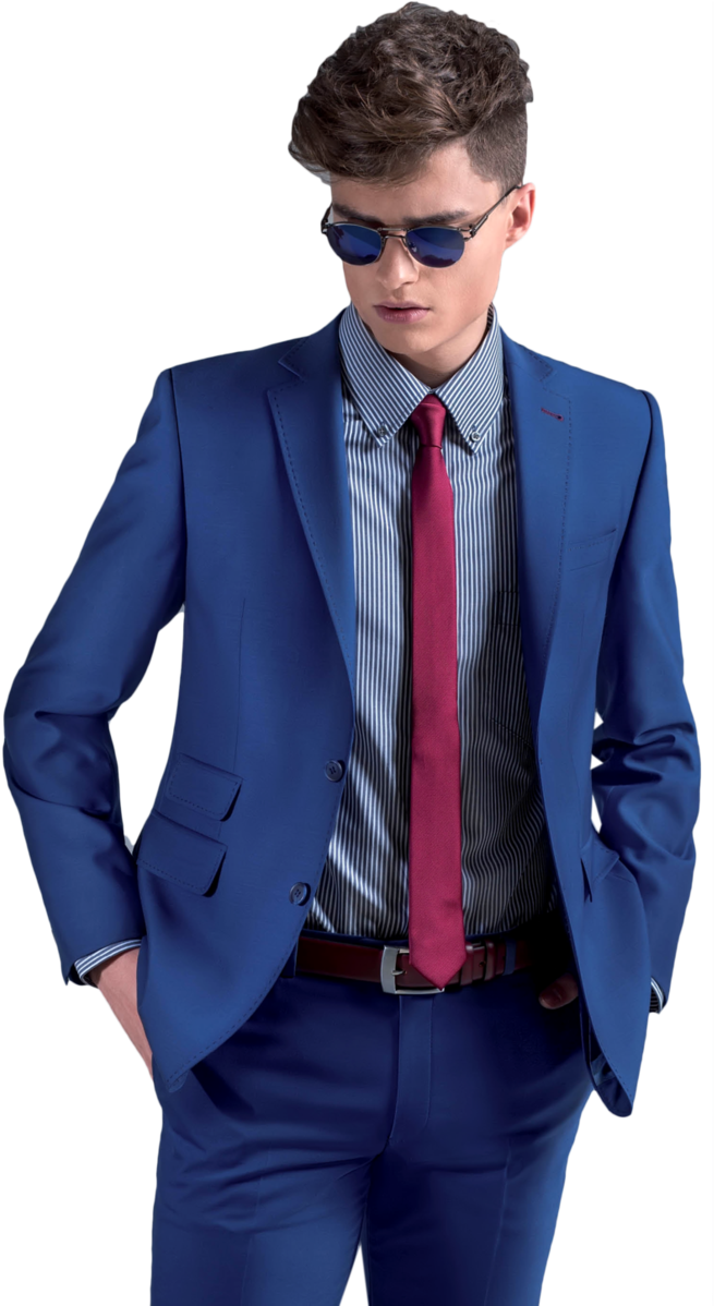 Stylish Manin Blue Suit