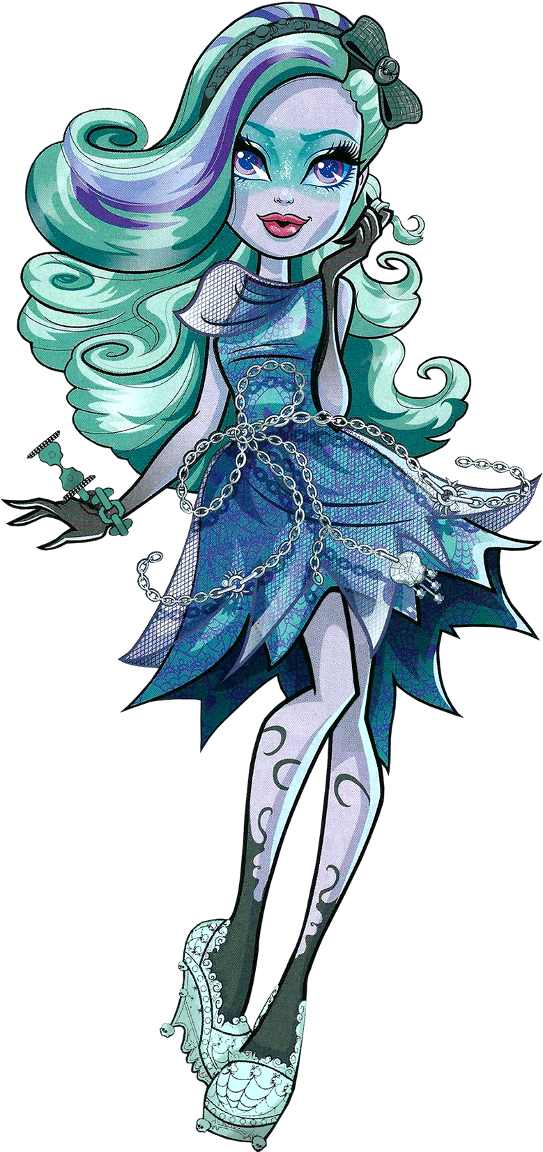 Monster High Twyla Ghost, HD Png Download PNG with transparent background