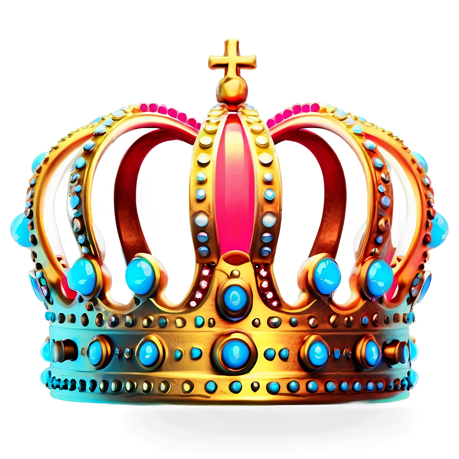 Stylish Neon Crown Png Equ