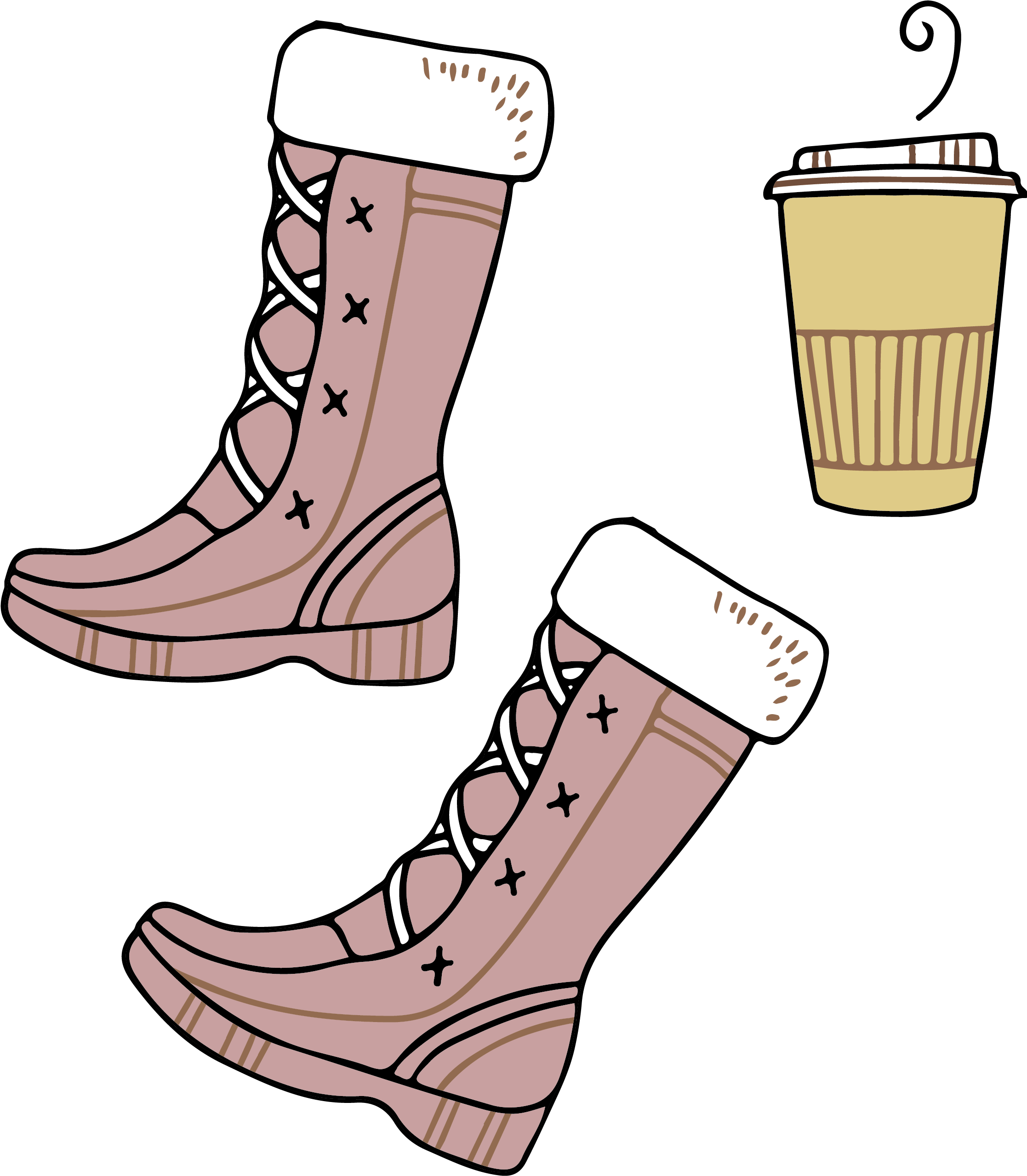 Transparent Boot Png - Winter Boots Illustration Png, Png Download PNG with transparent background