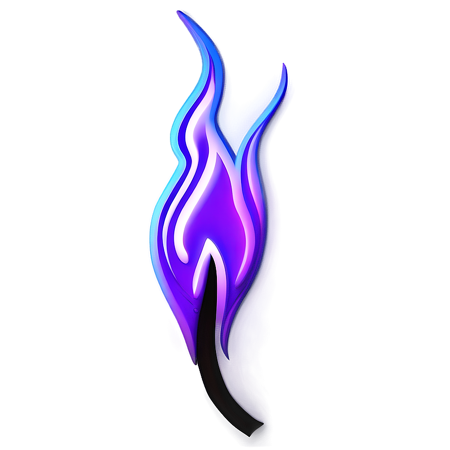 Stylish Purple Flame Png 06272024