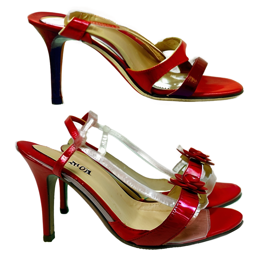 Stylish Red Heels PNG 06122024 PNG with transparent background
