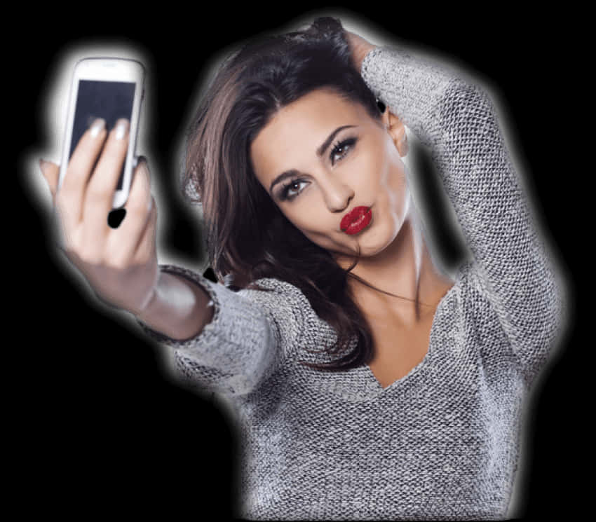 Stylish Selfie Pose Woman