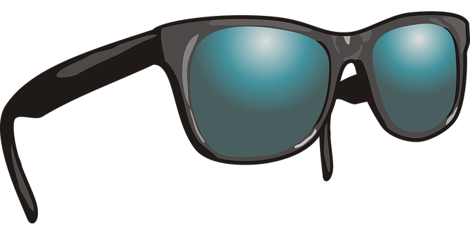 Stylish Sunglasses Vector Illustration PNG with transparent background