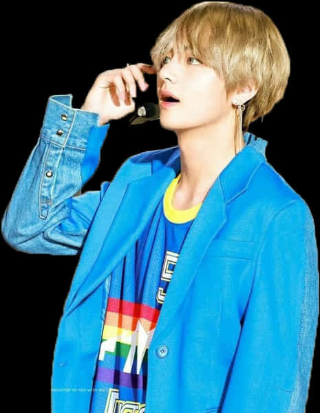 Stylish Taehyungin Blue Jacket