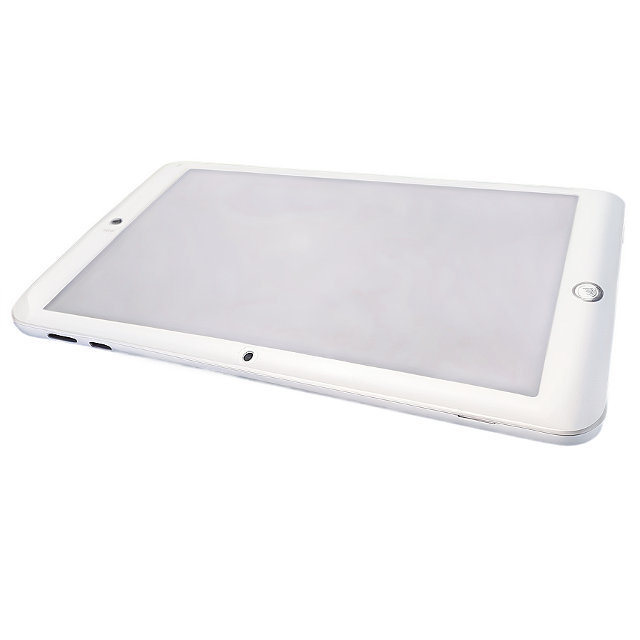 Stylish White Tablet PNG dln15 PNG with transparent background