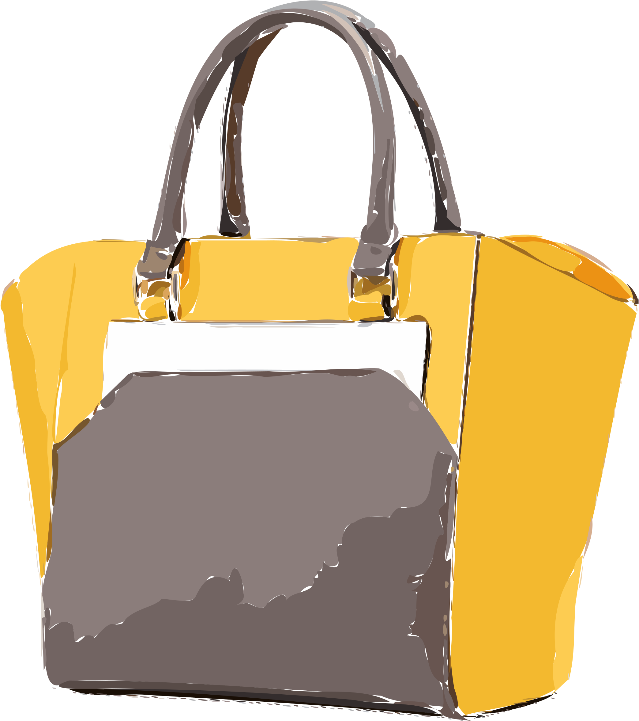 Yellow Tan Leather Leather Bag Clip Arts - Leather, HD Png Download PNG with transparent background