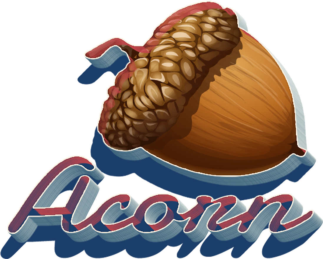 Stylized Acorn Illustration