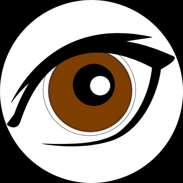 Stylized Anime Eye Graphic