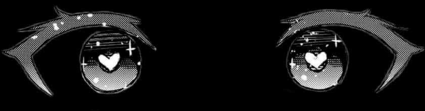 #anime #eyes #manga #hentai #heart #black #white #аниме - Anime Hentai Eyes Transparent, HD Png Download PNG image with a transparent background, free high-resolution download