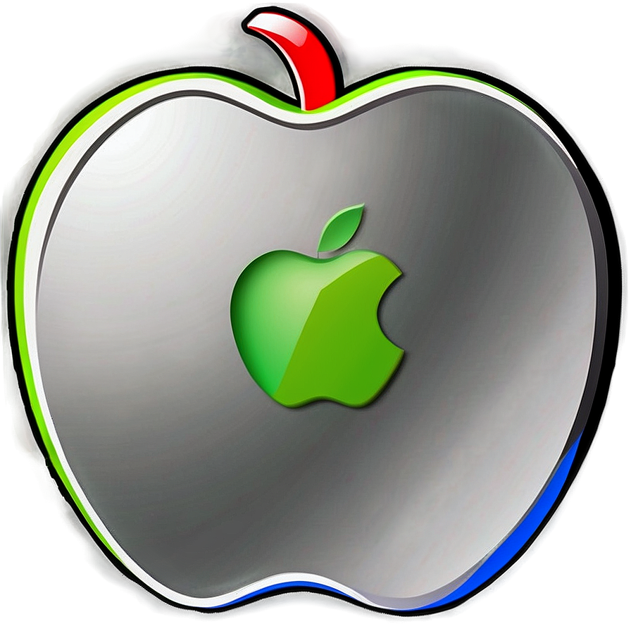 Stylized Apple Logo Graphic PNG eaw PNG with transparent background