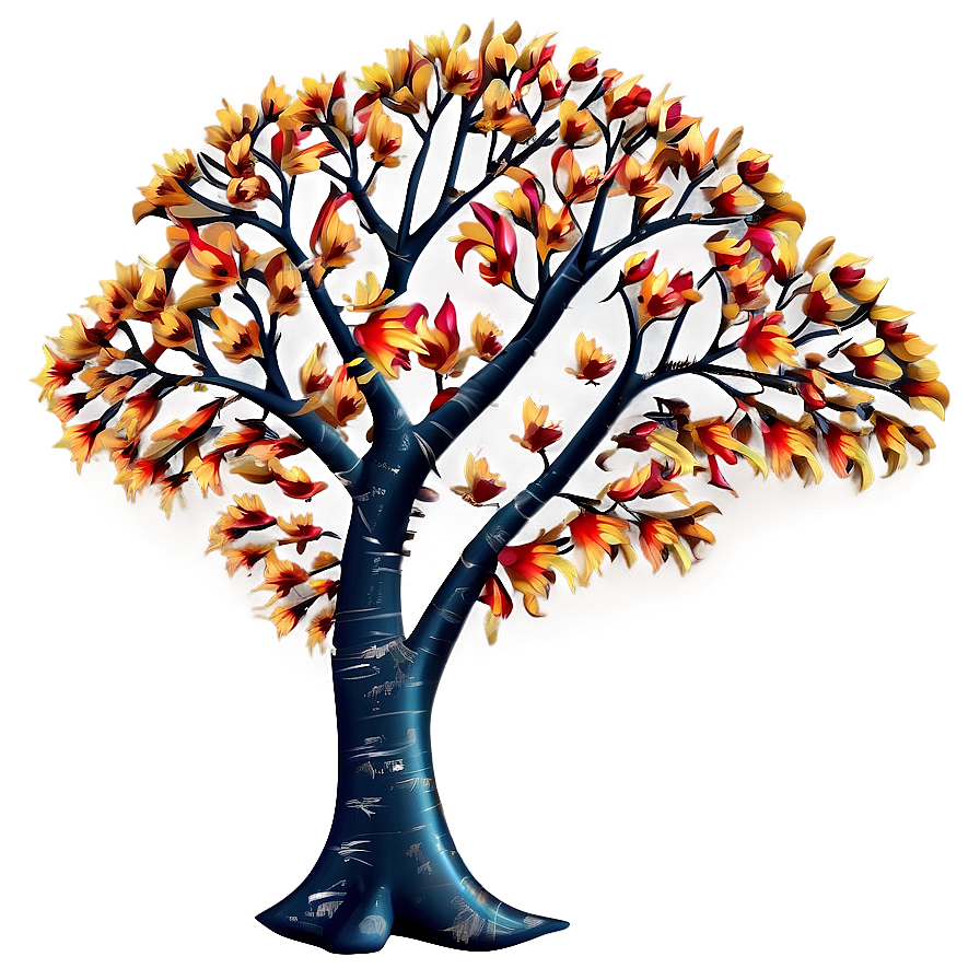 Stylized Autumn Tree Png 93