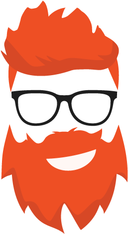 Red Hair Clipart Red Beard - Mustache And Beard Cartoon PNG image with a transparent background, free high-resolution download