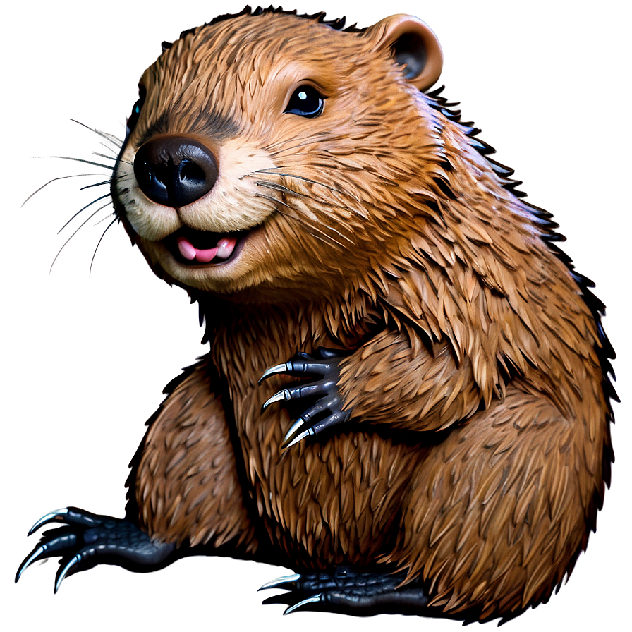 Stylized Beaver Artwork Png 05242024