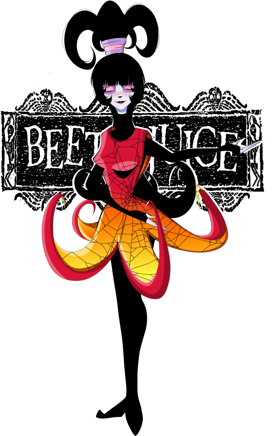 Stylized Beetlejuice Character Art