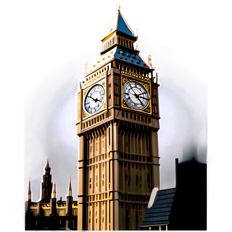 Stylized Big Ben Art Png Yac