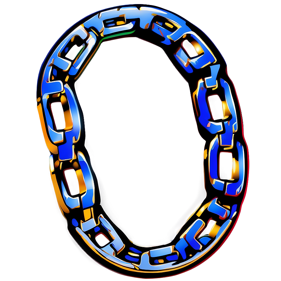 Stylized Bike Chain Illustration Png Tfh