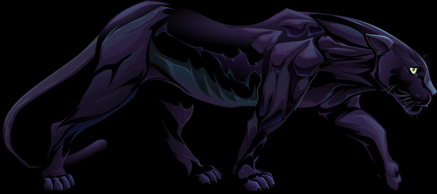 Transparent Black Panther Png - Black Panther Body Animal, Png Download PNG with transparent background