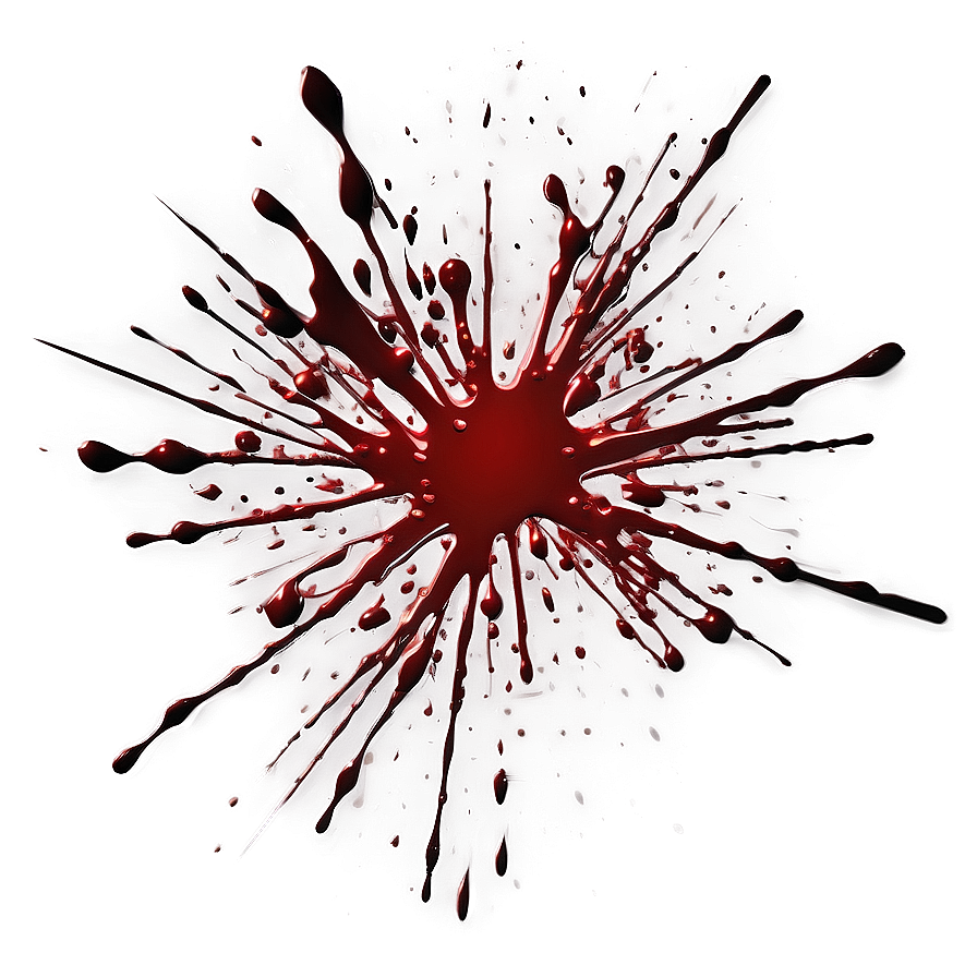 Stylized Blood Spatter Png Xef